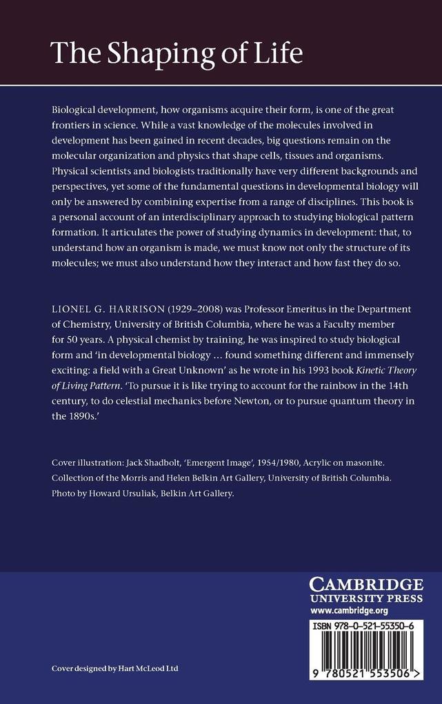 Weitere Ansicht: The Shaping of Life | Lionel G. Harrison