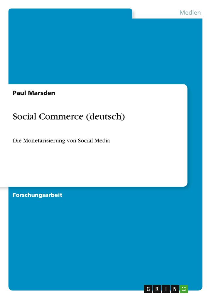 Produktbild: Social Commerce (deutsch) | Paul Marsden