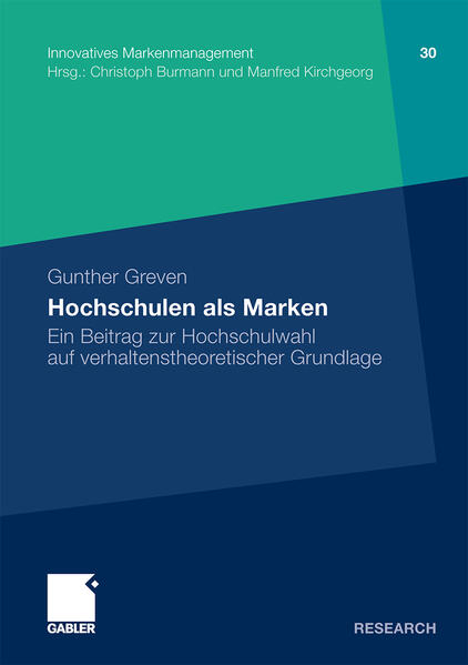Produktbild: Hochschulen als Marken | Gunther Greven