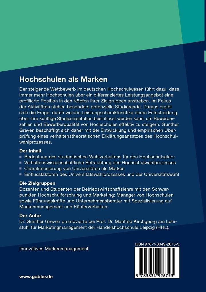 Weitere Ansicht: Hochschulen als Marken | Gunther Greven