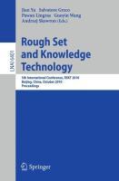 Weitere Ansicht: Rough Set and Knowledge Technology