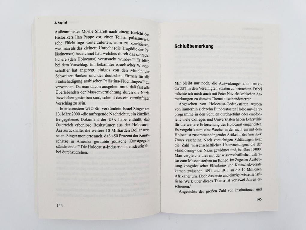 Weitere Ansicht: Die Holocaust-Industrie | Norman G. Finkelstein