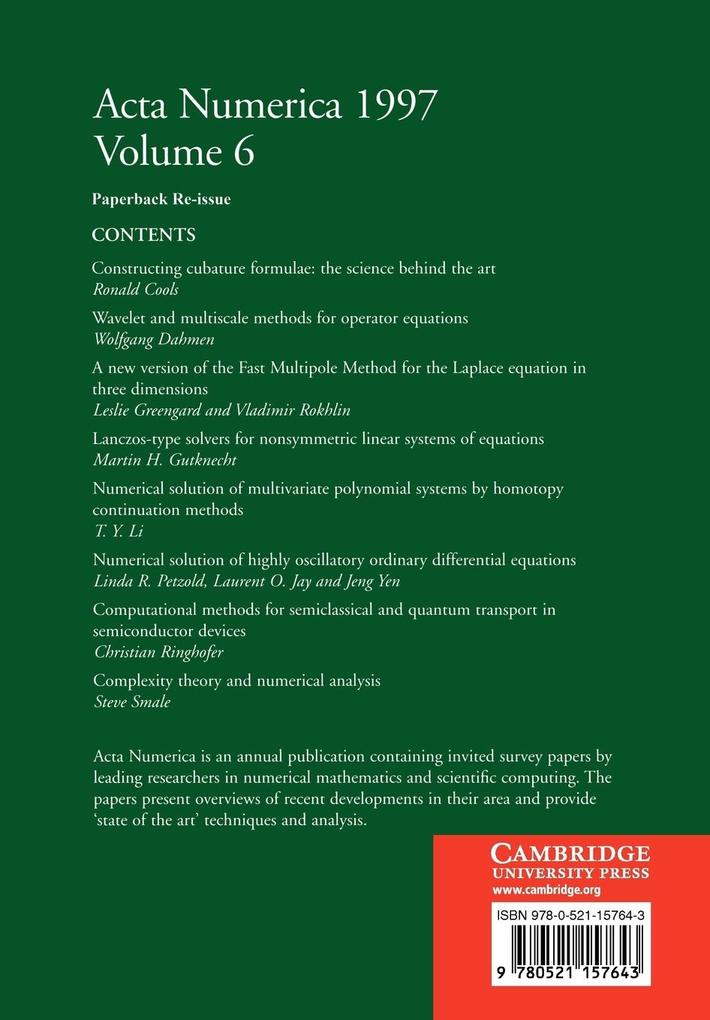 Weitere Ansicht: ACTA Numerica 1997