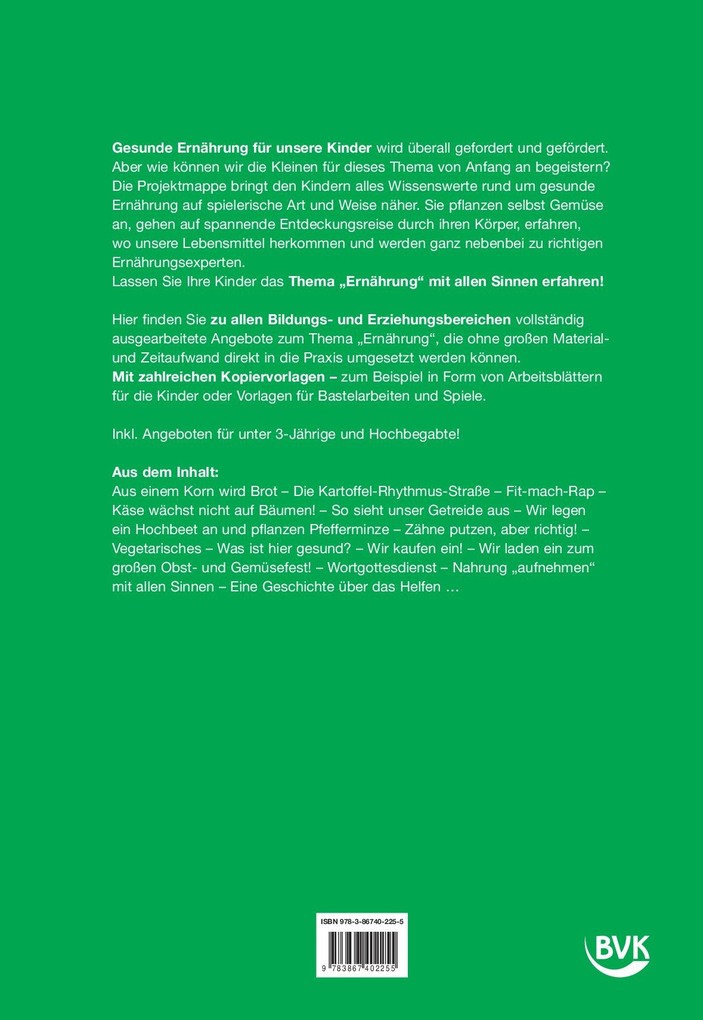 Weitere Ansicht: Kita Aktiv - Projektmappe Ernährung | Maggie Jung