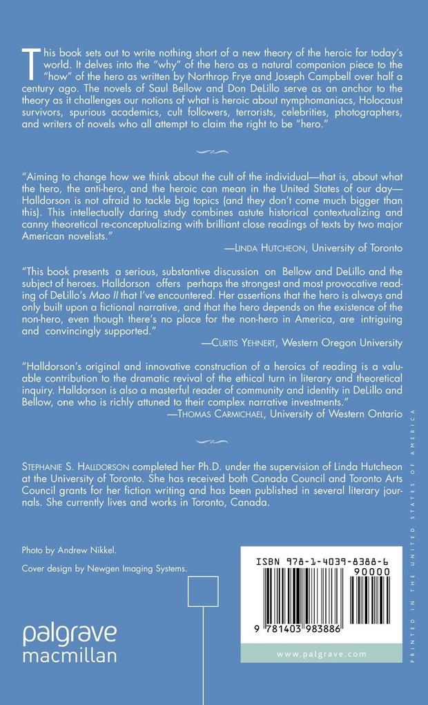 Weitere Ansicht: The Hero in Contemporary American Fiction | S. Halldorson