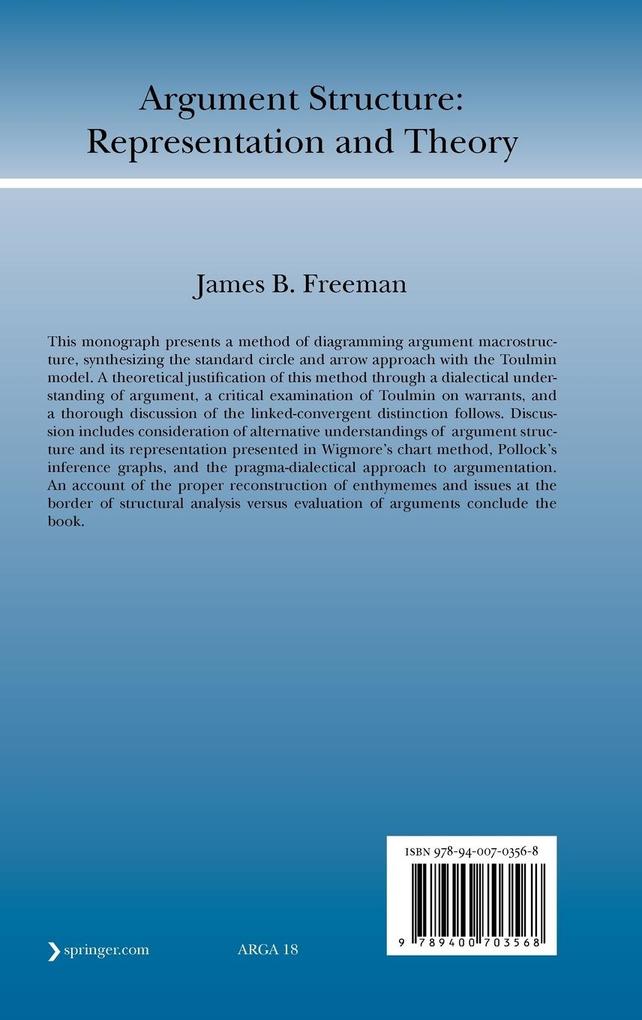 Weitere Ansicht: Argument Structure: | James B. Freeman