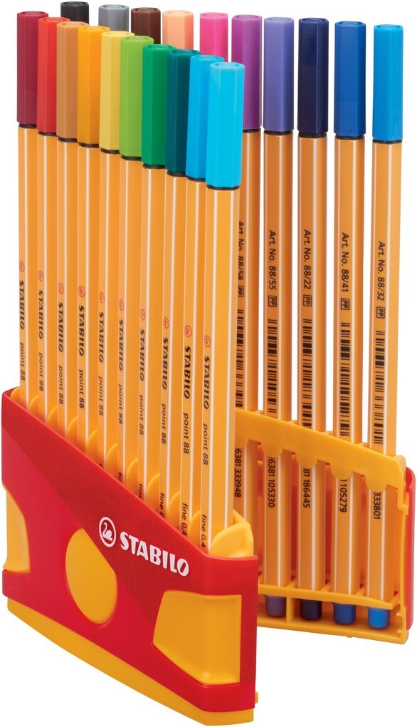 Weitere Ansicht: STABILO Fineliner point 88 ColorParade, 20er Set