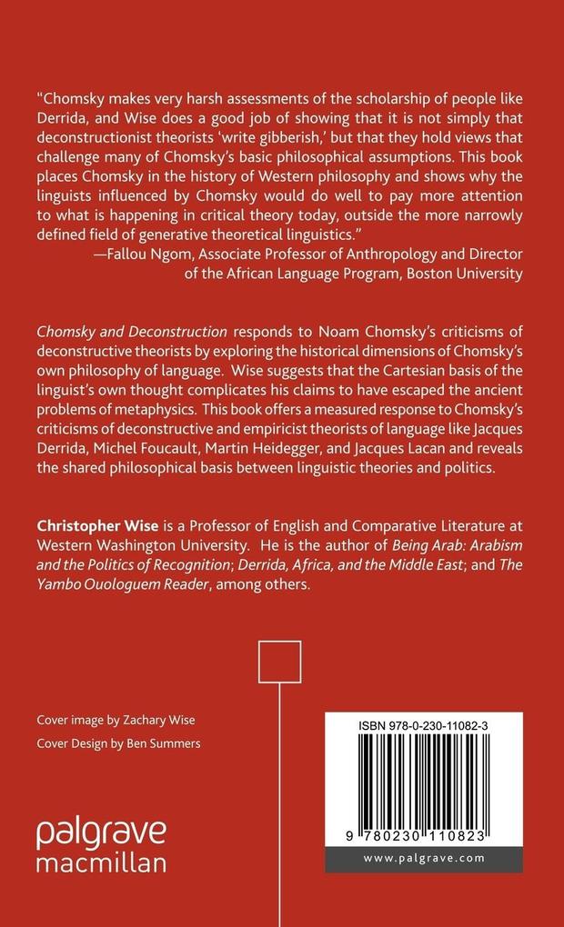 Weitere Ansicht: Chomsky and Deconstruction | C. Wise