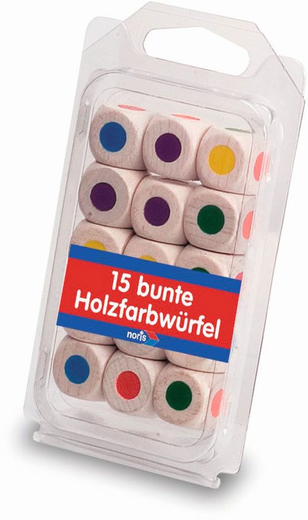 Produktbild: 15 Holz Farbwürfel
