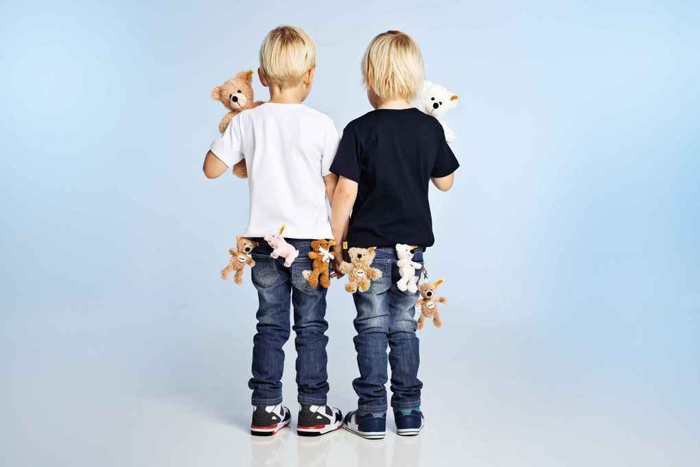 Weitere Ansicht: Steiff - Schlüsselanhänger Lotte Teddybär, weiß, 12cm
