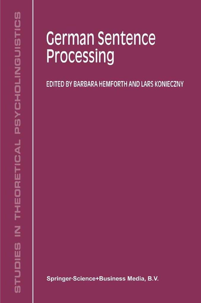 Produktbild: German Sentence Processing