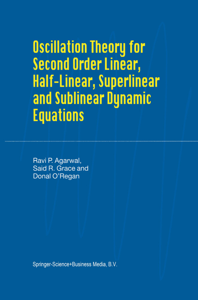 Oscillation Theory for Second Order Linear, Half-Linear, Superlinear and Sublinear Dynamic Equations als Buch (kartoniert)