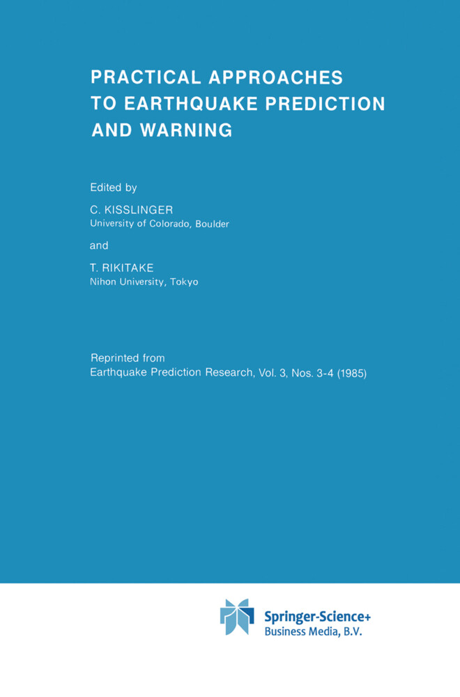 Practical Approaches to Earthquake Prediction and Warning als Taschenbuch