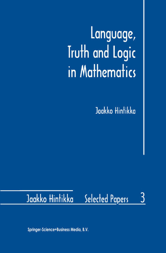 Language, Truth and Logic in Mathematics als Taschenbuch