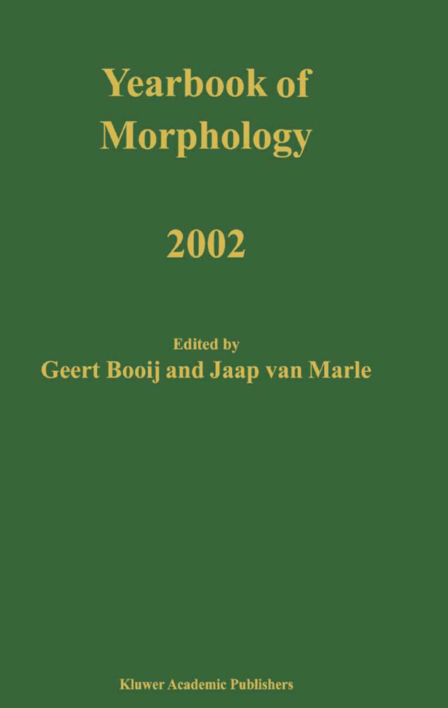 Yearbook of Morphology 2002 als Taschenbuch