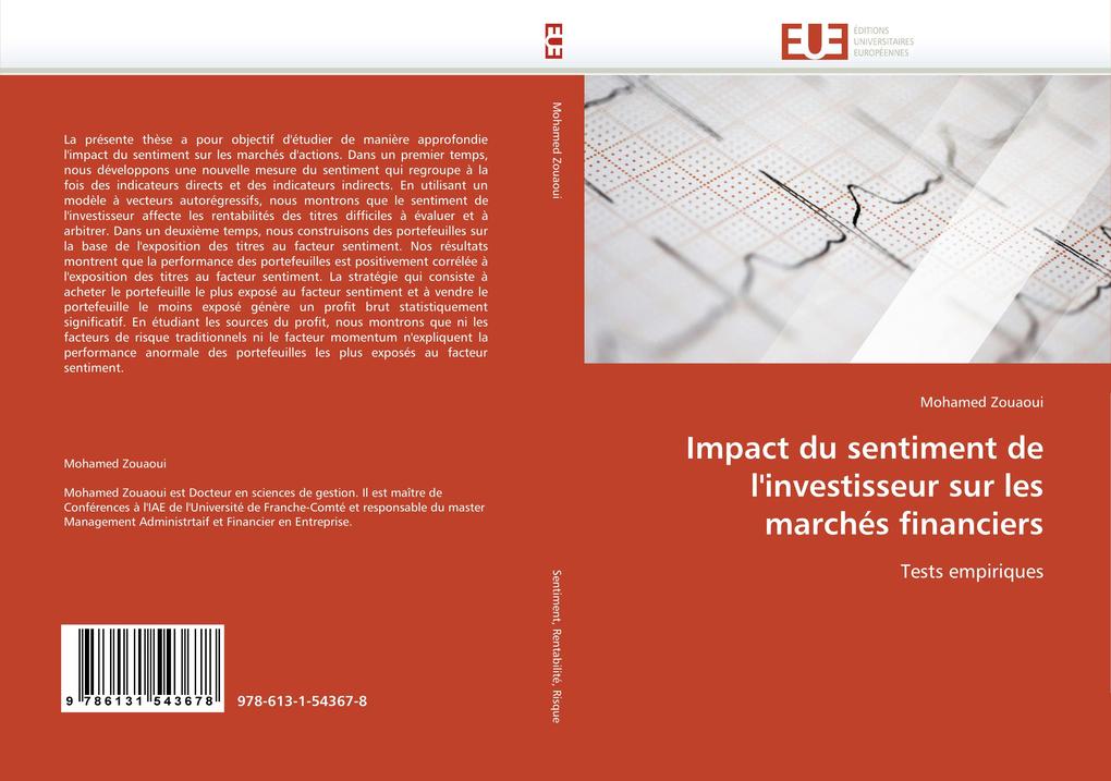 Impact Du Sentiment de l''investisseur Sur Les Marchés Financiers als Taschenbuch