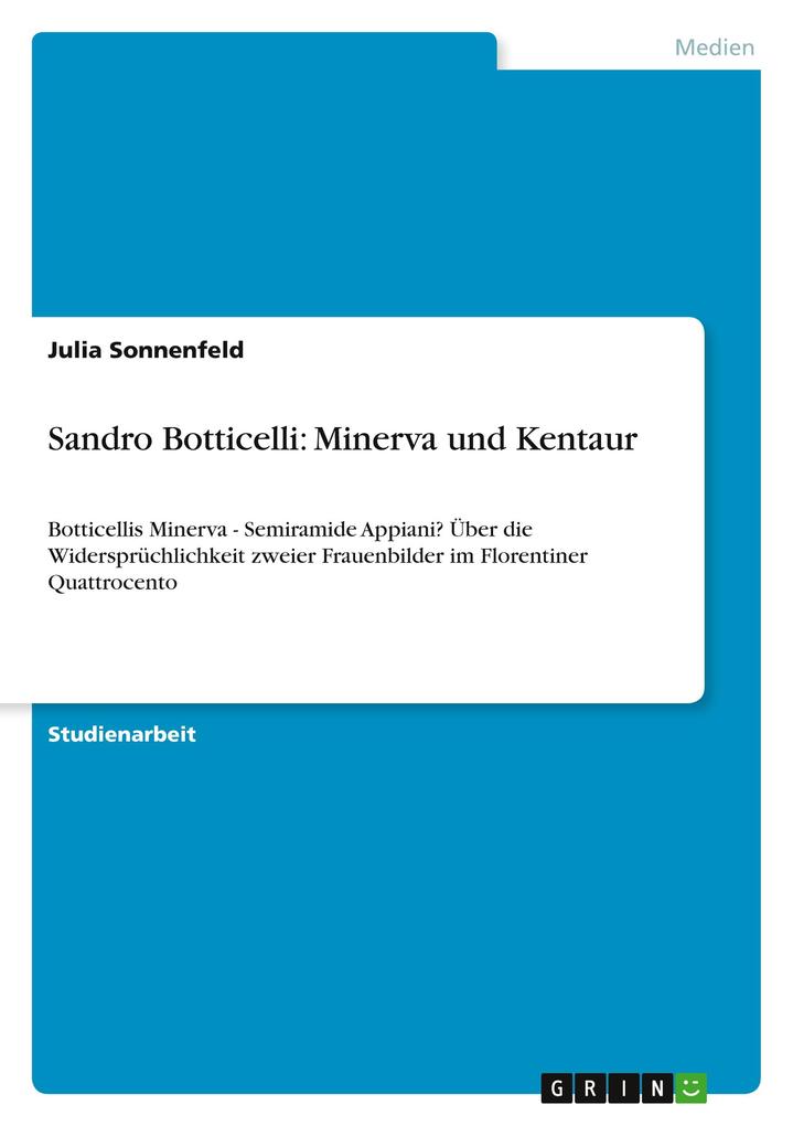 Sandro Botticelli: Minerva und Kentaur als Taschenbuch
