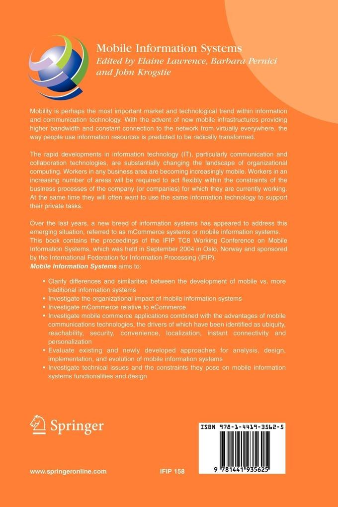 Weitere Ansicht: Mobile Information Systems