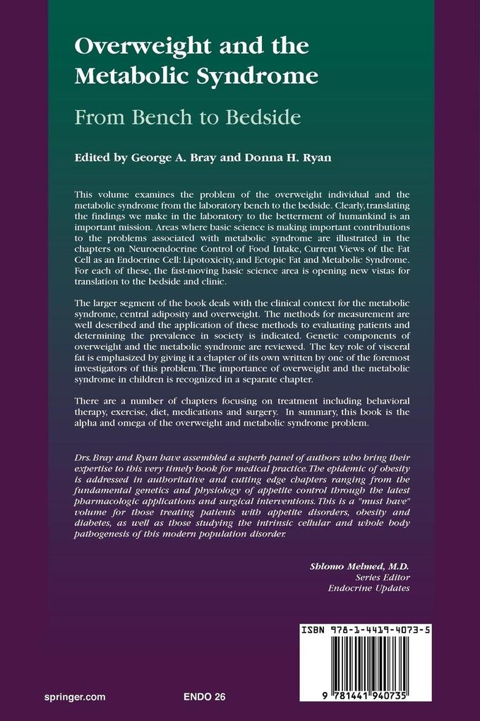 Weitere Ansicht: Overweight and the Metabolic Syndrome: