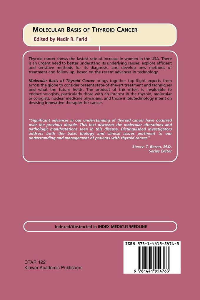 Weitere Ansicht: Molecular Basis of Thyroid Cancer