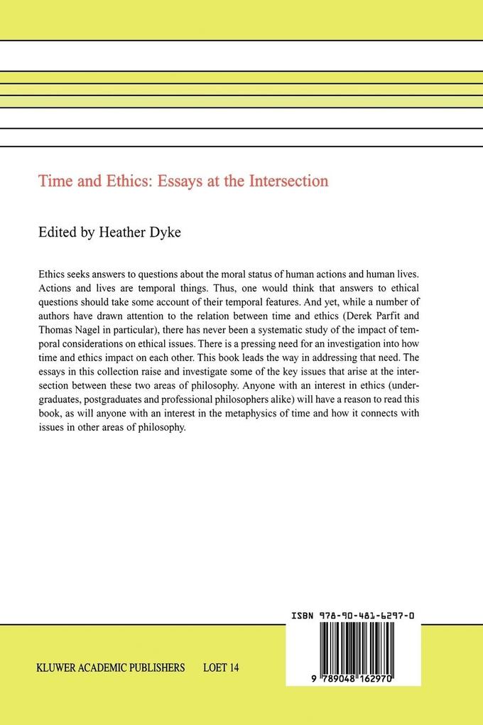 Weitere Ansicht: Time and Ethics