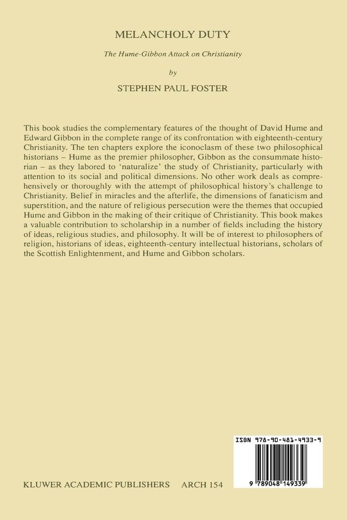 Weitere Ansicht: Melancholy Duty | S. P. Foster