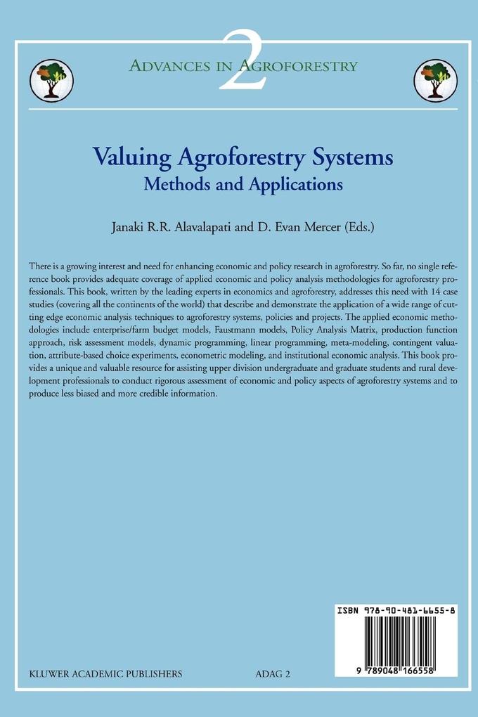 Weitere Ansicht: Valuing Agroforestry Systems