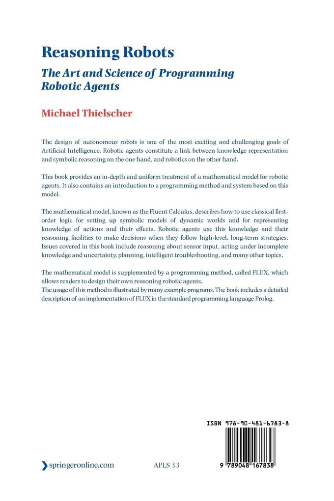 Weitere Ansicht: Reasoning Robots | Michael Thielscher