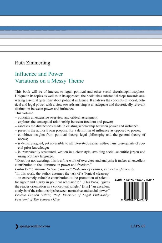 Weitere Ansicht: Influence and Power | Ruth Zimmerling