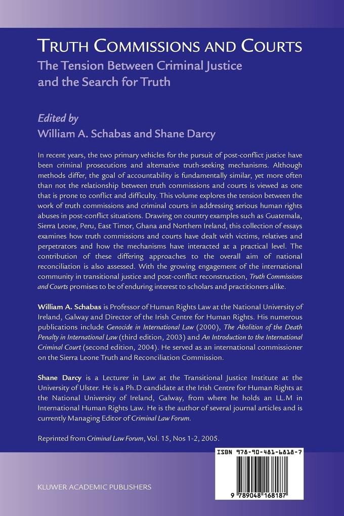 Weitere Ansicht: Truth Commissions and Courts