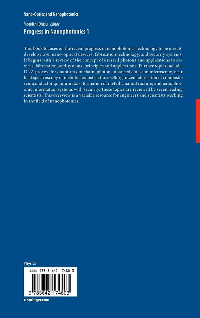 Weitere Ansicht: Progress in Nanophotonics 1