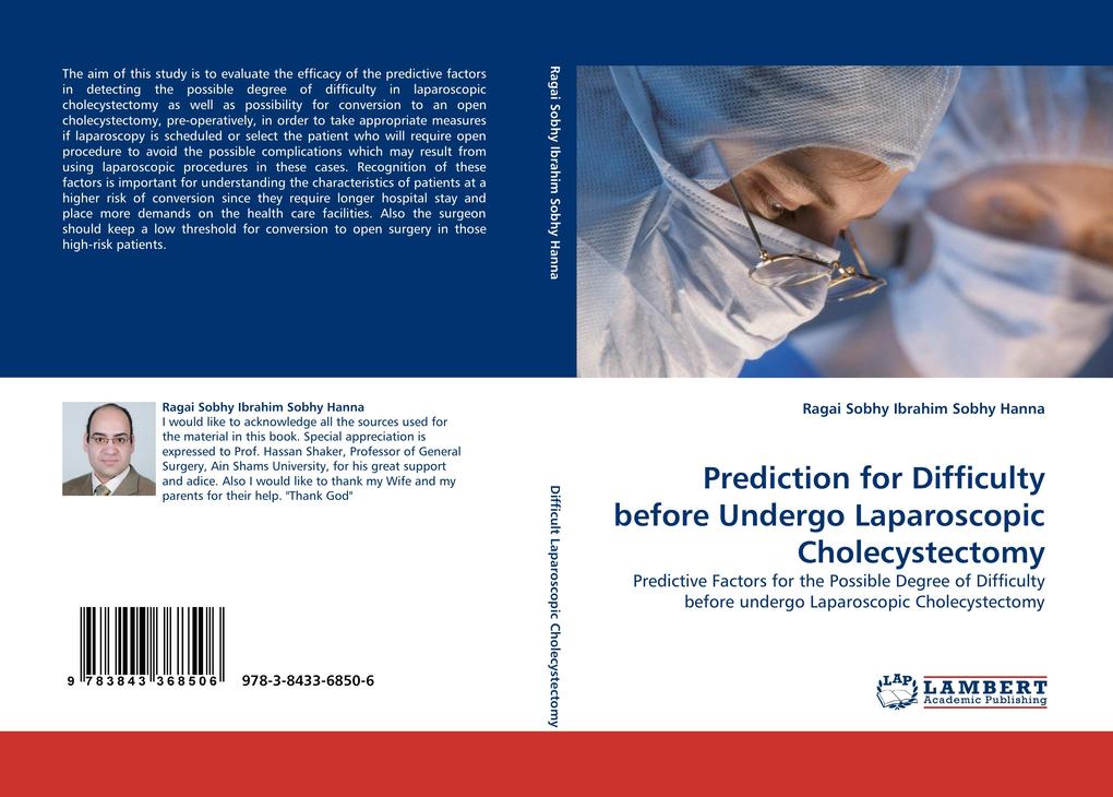Prediction for Difficulty before Undergo Laparoscopic Cholecystectomy als Buch (kartoniert)