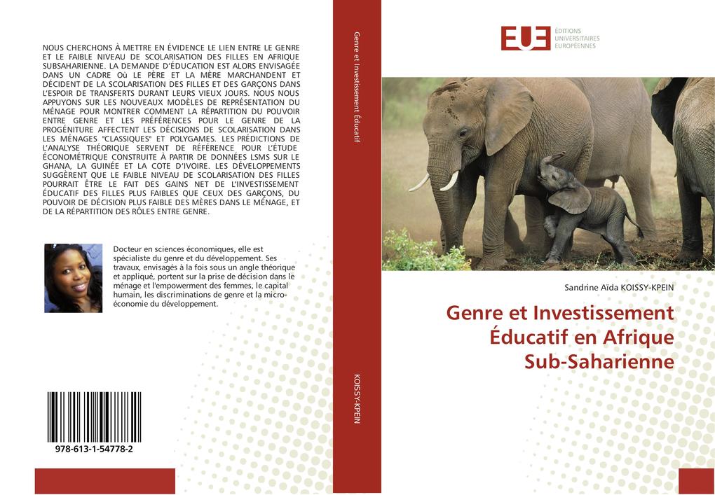 Genre Et Investissement Éducatif En Afrique Sub-Saharienne als Taschenbuch