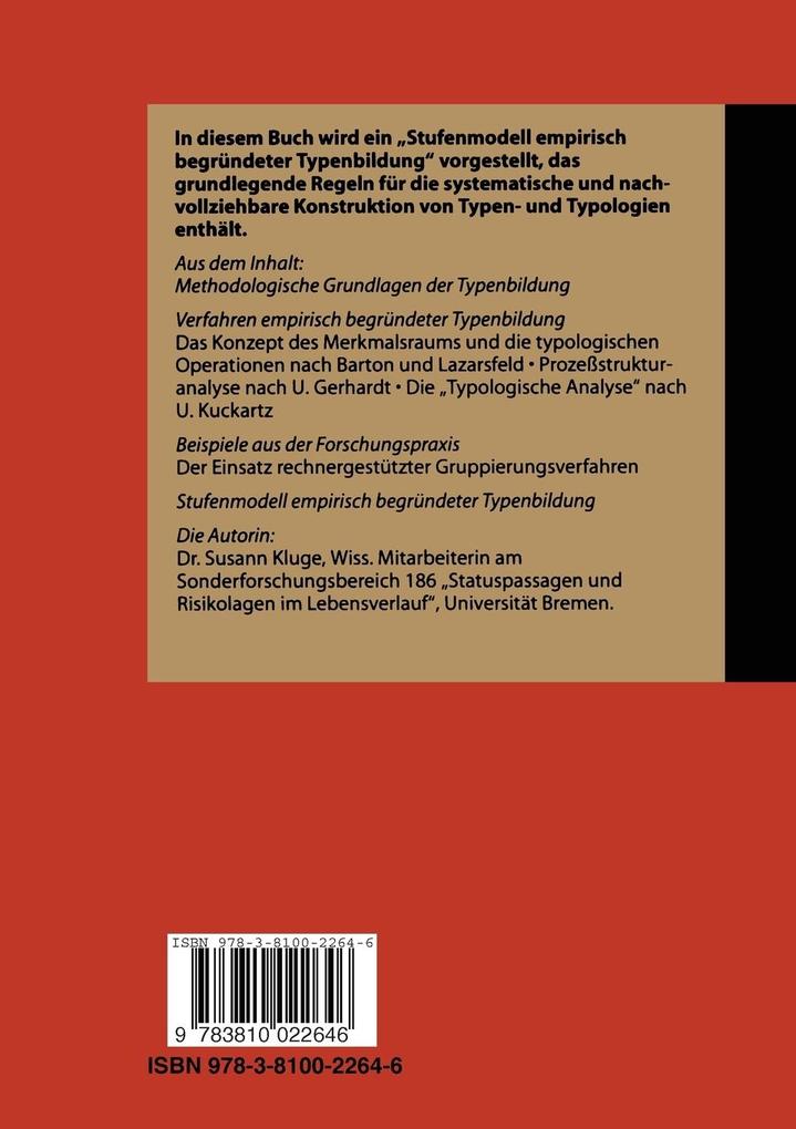 Weitere Ansicht: Empirisch begründete Typenbildung | Susann Kluge