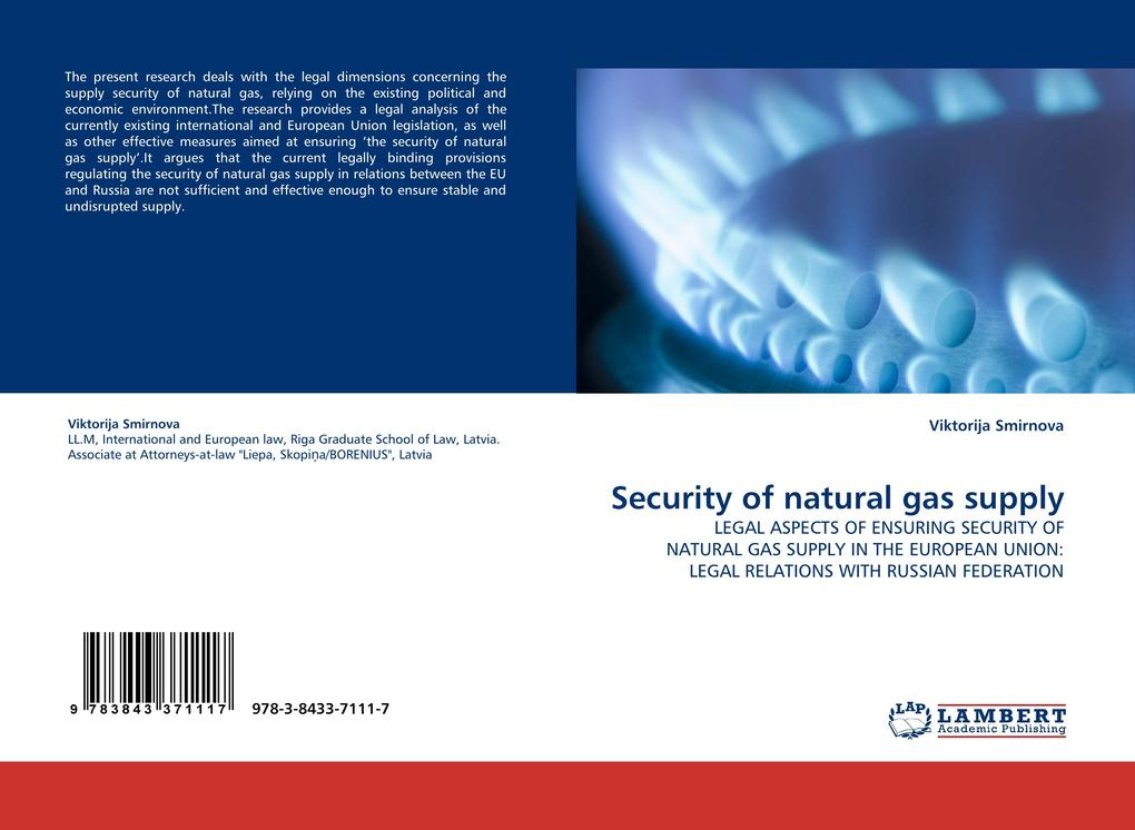 Security of natural gas supply als Buch (kartoniert)