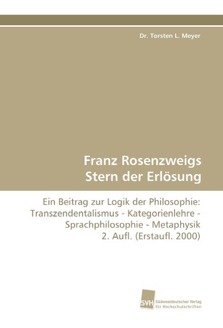 Franz Rosenzweigs Stern der Erlösung als Buch (kartoniert)