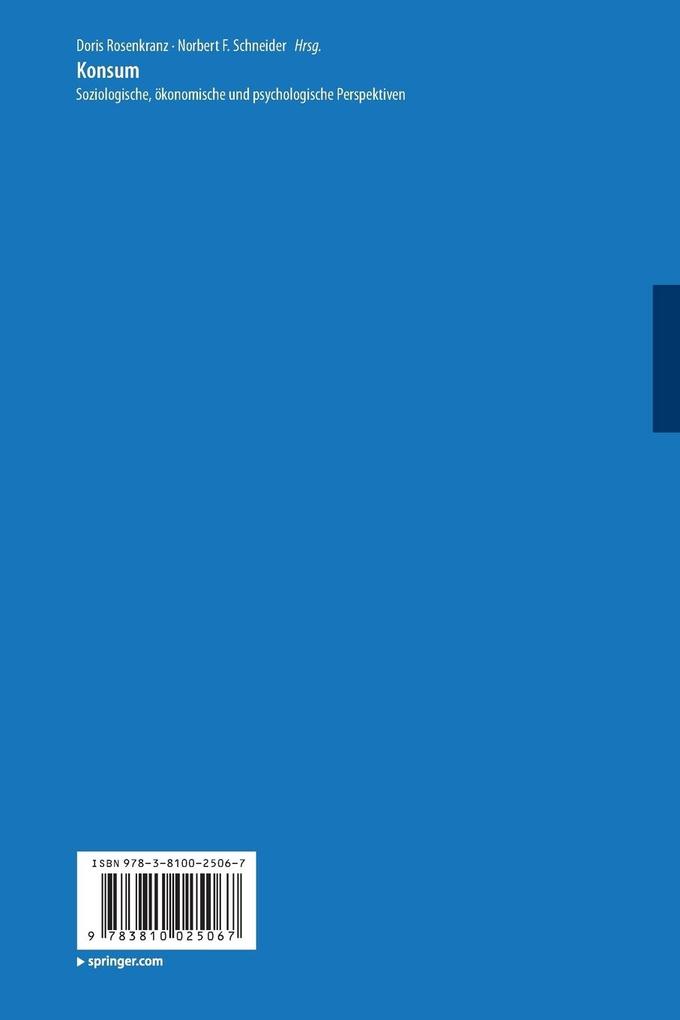 Weitere Ansicht: Konsum | Doris Rosenkranz, Norbert F. Schneider