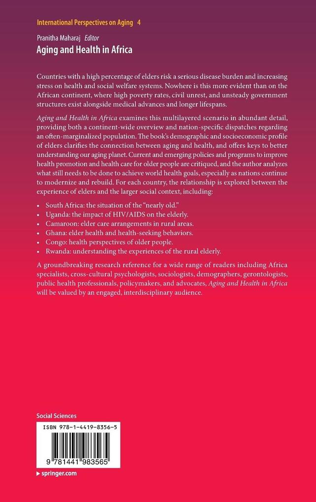 Weitere Ansicht: Aging and Health in Africa
