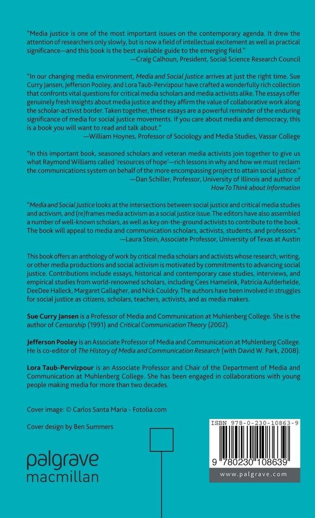 Weitere Ansicht: Media and Social Justice