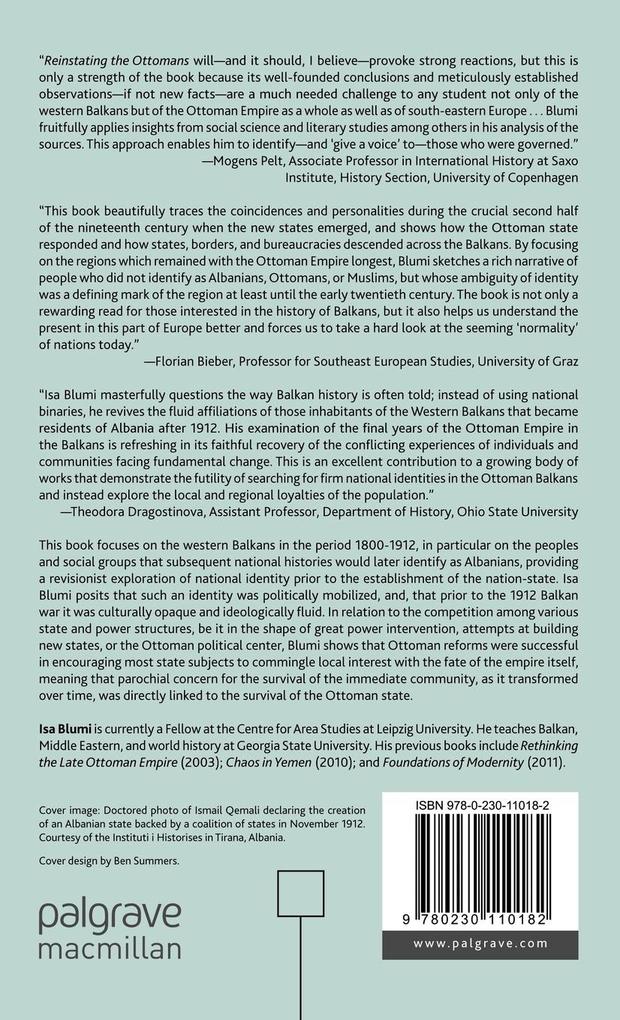 Weitere Ansicht: Reinstating the Ottomans | I. Blumi
