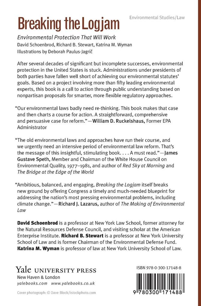 Weitere Ansicht: Breaking the Logjam | David Schoenbrod, Richard B. Stewart, Katrina M. Wyman