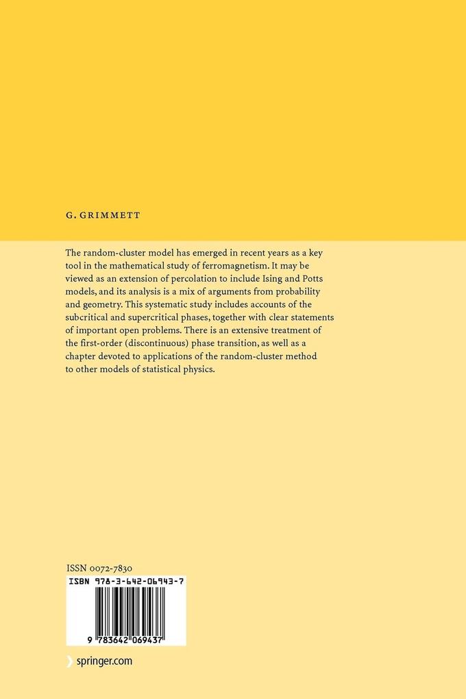 Weitere Ansicht: The Random-Cluster Model | Geoffrey R. Grimmett