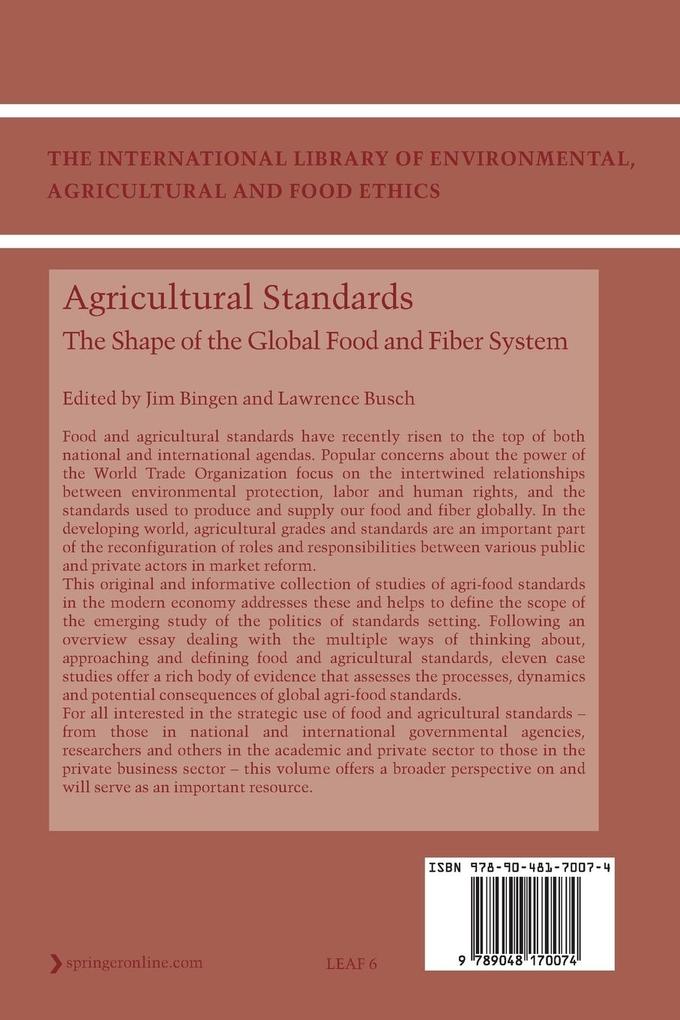 Weitere Ansicht: Agricultural Standards