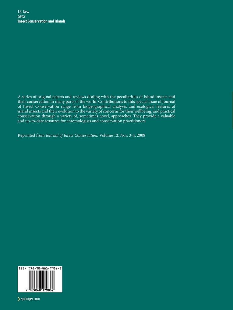 Weitere Ansicht: Insect Conservation and Islands