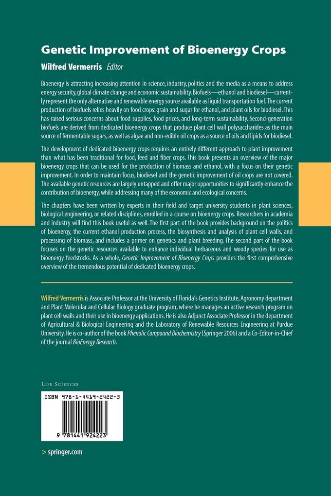 Weitere Ansicht: Genetic Improvement of Bioenergy Crops