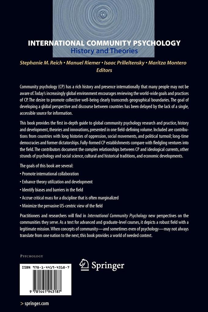 Weitere Ansicht: International Community Psychology