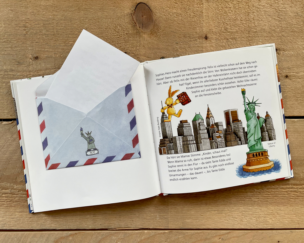 Weitere Ansicht: Briefe von Felix. Ein kleiner Hase auf Weltreise | Annette Langen, Constanza Droop