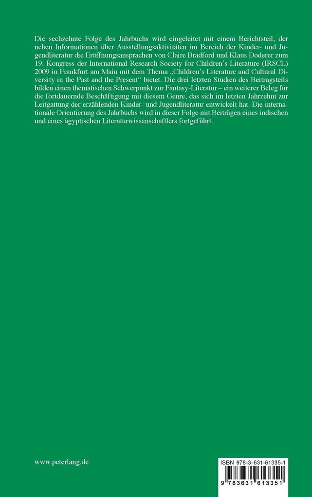 Weitere Ansicht: Kinder- und Jugendliteraturforschung 2009/2010