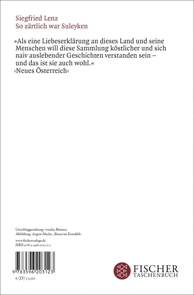Weitere Ansicht: So zärtlich war Suleyken | Siegfried Lenz