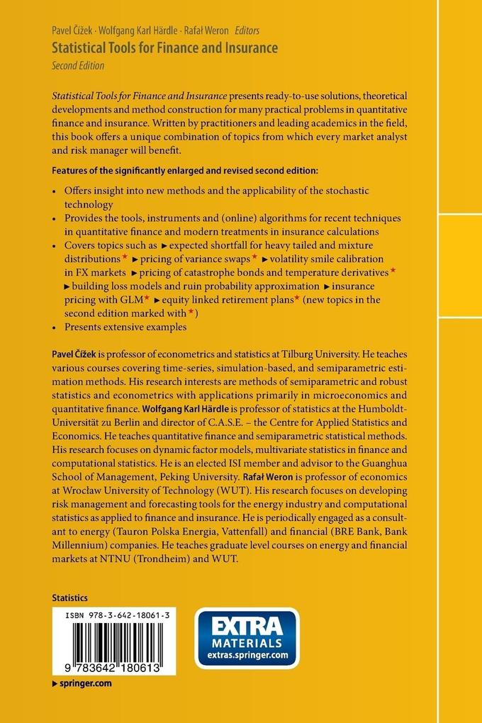 Weitere Ansicht: Statistical Tools for Finance and Insurance